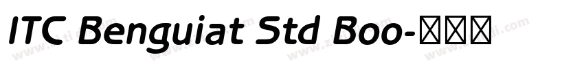 ITC Benguiat Std Boo字体转换